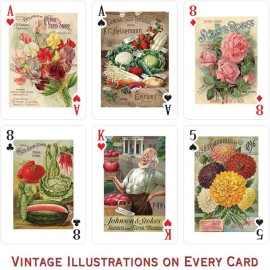 Prospero Art Garden & Flowers Playing Cards