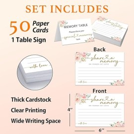 Gold Rose Share a Memory Cards