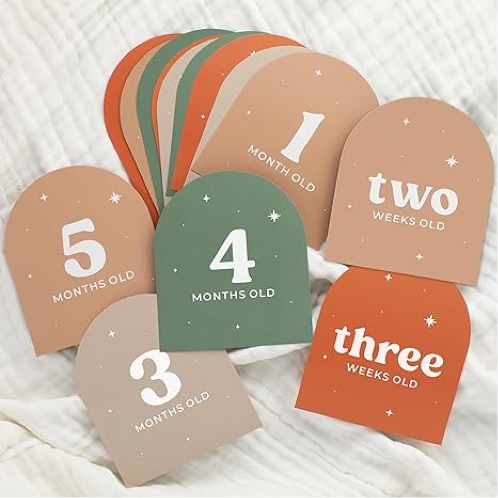 Beautiful Baby Monthly Milestone Cards