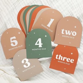 Beautiful Baby Monthly Milestone Cards