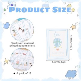 Boy Watercolor Milestone Cards