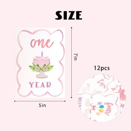 Watercolor Monthly Milestone Cards